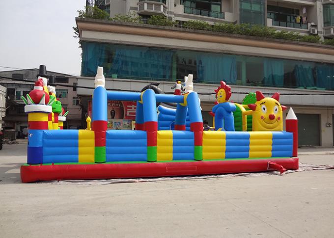διογκώσιμη παιδική χαρά πόλεων διασκέδασης νεράιδων λουλουδιών μουσαμάδων PVC 0.55mm για τα παιχνίδια διασκέδασης