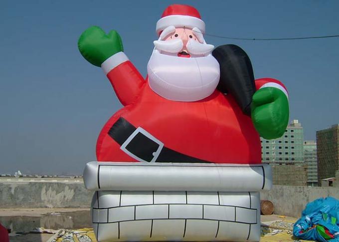 Μοντέρνα Χριστούγεννα διογκώσιμος Άγιος Βασίλης υφάσματος της Οξφόρδης για τη διακόσμηση