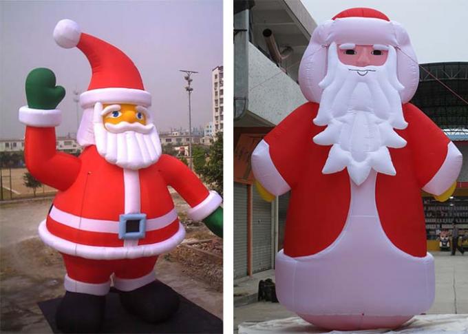 Υπαίθρια χαριτωμένα διογκώσιμα προϊόντα Santa διαφήμισης που διαφημίζουν Claus