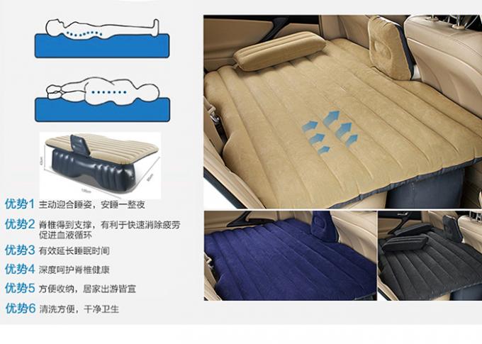 Υψηλής αντοχής κρεβάτι αυτοκινήτων αέρα φύλων κρεβατιών συγκέντρωσης πλαστικό διογκώσιμο που διπλώνει το φορητό διογκώσιμο στρώμα Backseat αυτοκινήτων