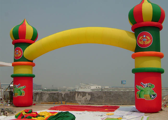 Κίνα Διπλό ενοίκιο αψίδων στρωμάτων διογκώσιμο με Baloon σε κίτρινο/πράσινος/το κόκκινο προμηθευτής