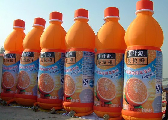 Κίνα Διογκώσιμα προϊόντα διαφήμισης μπουκαλιών χυμού από πορτοκάλι με την πλήρη εκτύπωση που προσαρμόζονται προμηθευτής