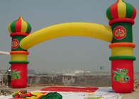 Διπλό ενοίκιο αψίδων στρωμάτων διογκώσιμο με Baloon σε κίτρινο/πράσινος/το κόκκινο